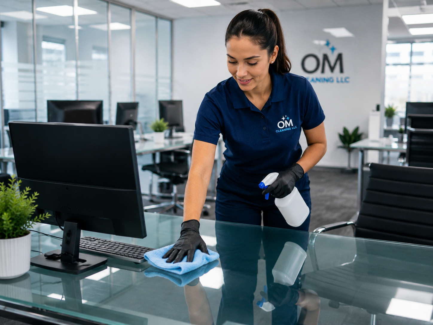Limpieza comercial y de oficinas en Portland, OR por OM Cleaning LLC